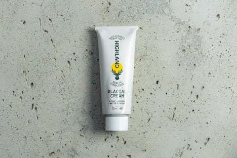 Highland Style Glacial Cream on marble counter top