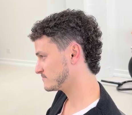 Straight after corporate mullet cut